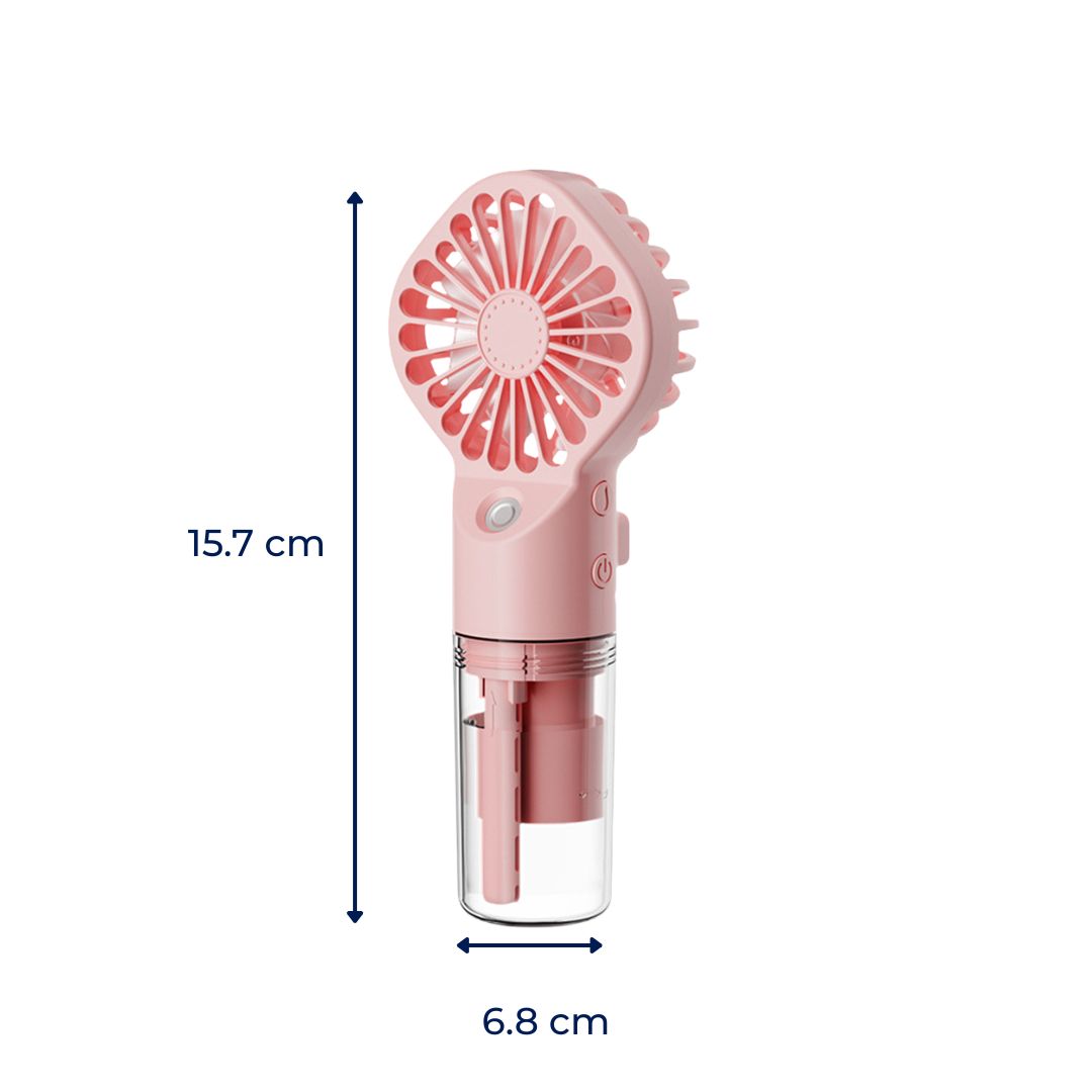 Portable Cooling Mist Spray – Transparent Tank – USB Rechargeable – Beat Heat & Stay Cool Outdoors Bowlift