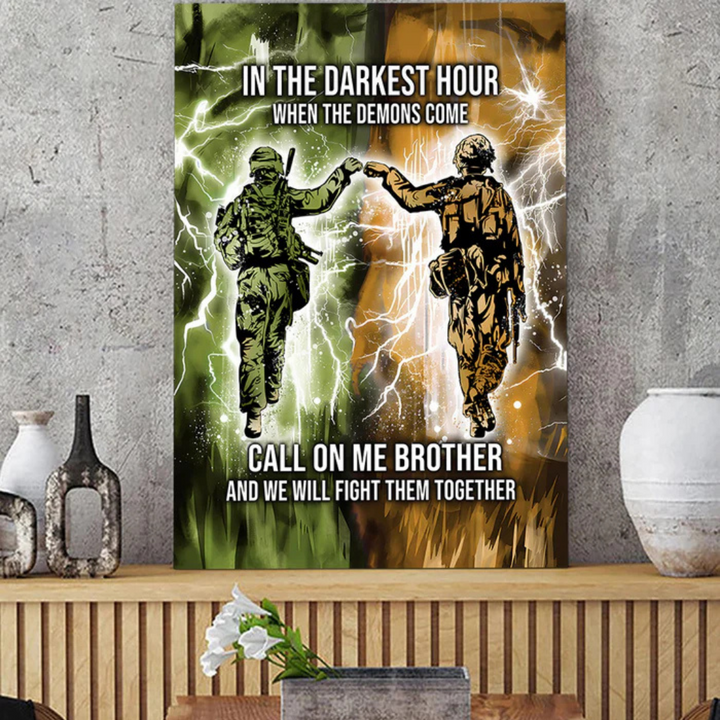 Brotherhood Strength Canvas Wall Art | Bowlift
