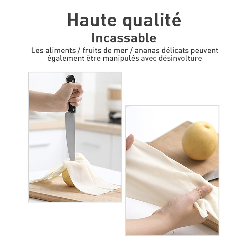 Robust velvet kitchen gloves (4 pairs) | Bowlift