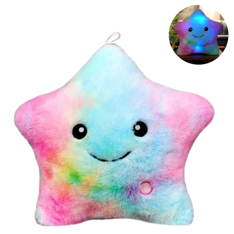 BowLift | Bright LED Star Cuddly Pillow for Kids
