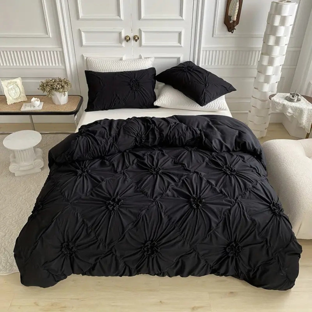 BowLift | Duvet Cover Set Pinch Pleat Floral Design