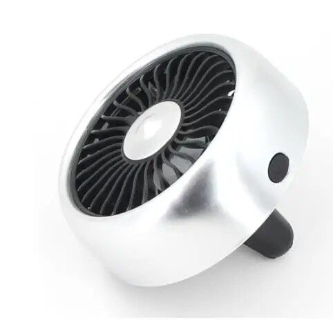 USB Car Vent Fan with 3 Speeds & Colorful LED Light | Bowlift