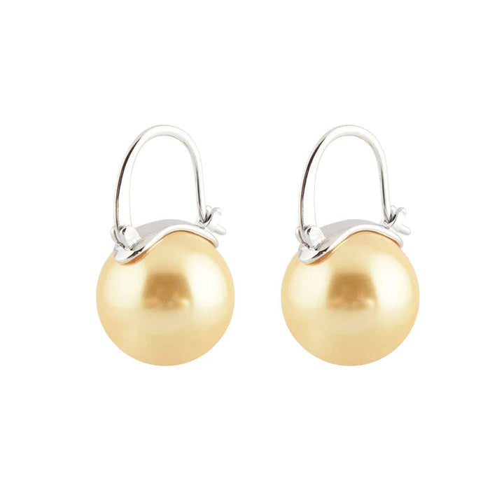 BowLift | Black Pearl Earrings  Available in White Champagne Grey Gold and Black  Pearl Dangle Earrings