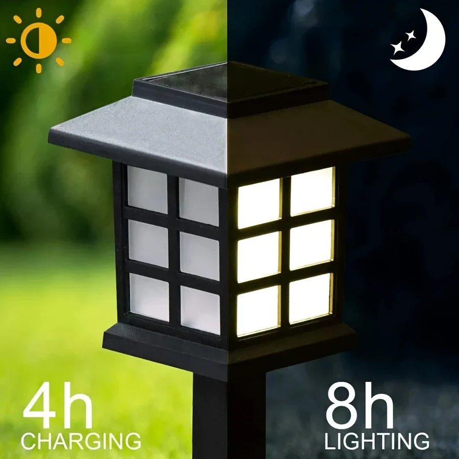 BowLift | Solar Garden Lights in Lantern Style – Waterproof LED Path Lighting for Outdoor Areas
