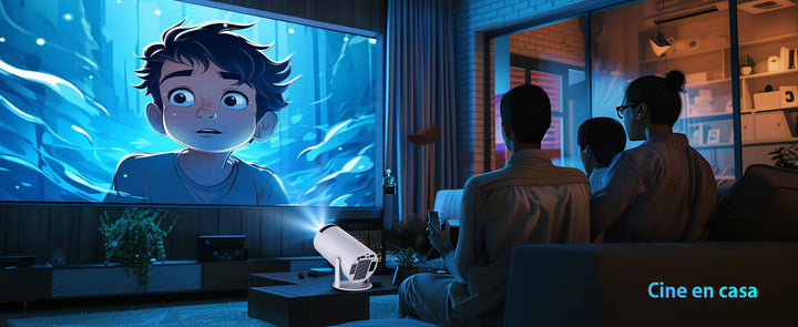 BowLift | VisionCast 130X – Portable Mini Projector with Android 12 and 130 Inch Projection