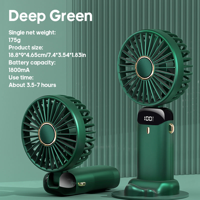Portable USB Handheld Mini Fan with Phone Stand | Bowlift