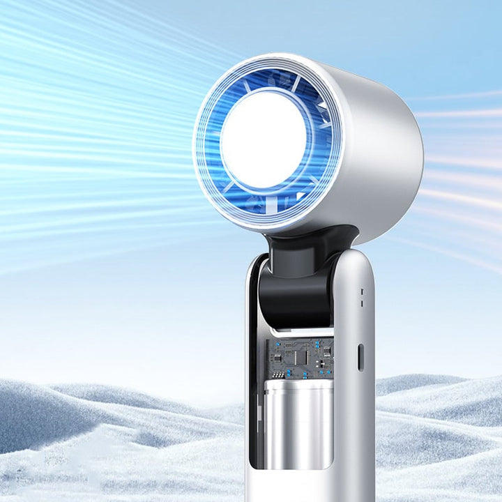 Folding Mini Handheld High-Speed USB Rechargeable Turbo Fan | Bowlift