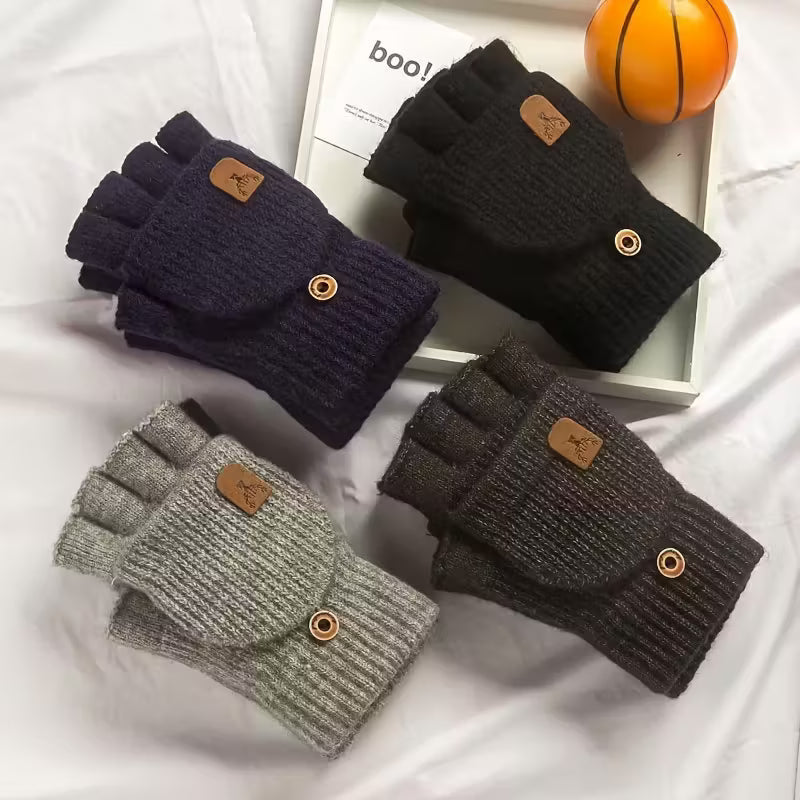 BowLift | Men's WinterPro Fingerless Gloves – Thick, Warm and Comfortable