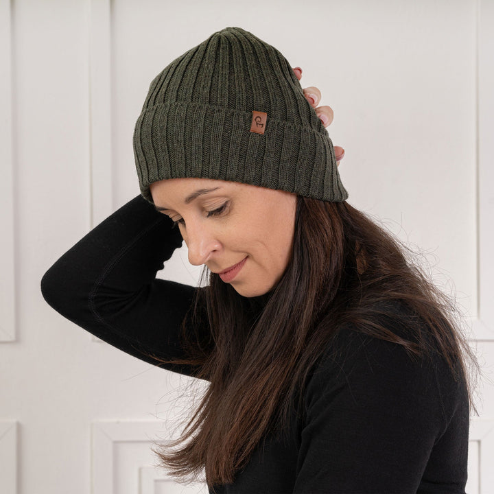 CozyMerino Beanie - Luxury Merino Wool Hat for Women Bowlift