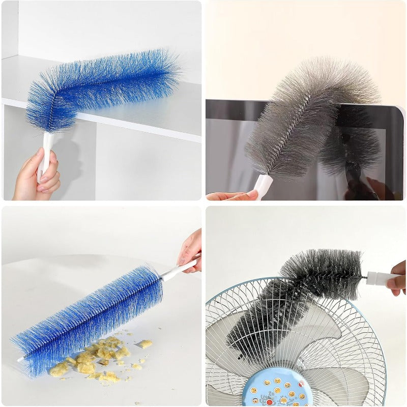 Flexible Microfiber Fan Duster Brushes – Reusable Cleaning Tools for Blades, Vents & Blinds Bowlift