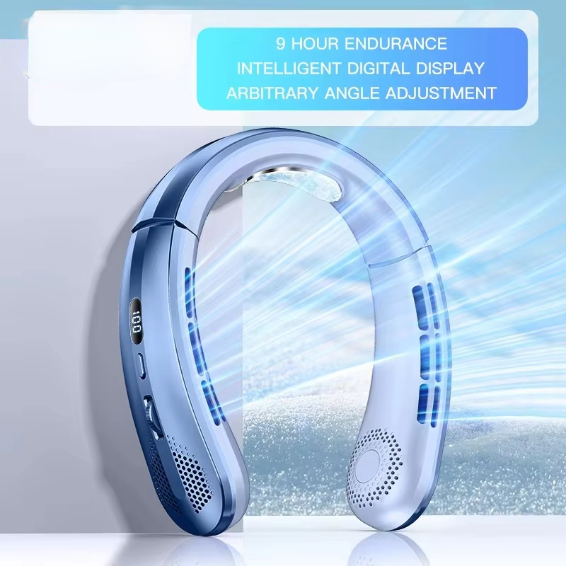 BowLift | Portable Neck Air Conditioner Cooling Fan Rechargeable Leafless Personal Wearable