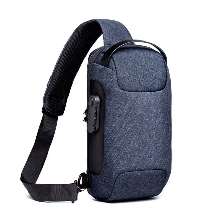 BowLift | Anti-Theft Crossbody Bag | Landy Carry Without Worry | Waterproof Oxford | USB Charging Port | Unisex Travel Pack