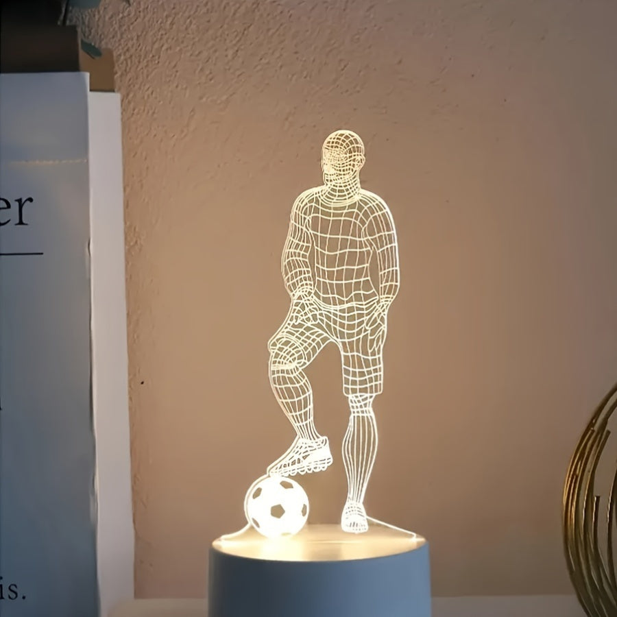 SportGlow - LED Table Lamp with 3D Football Design Bowlift