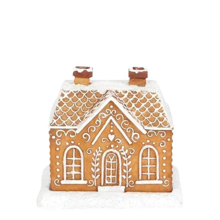 BowLift | Christmas Snow Top Resin Ginger Cake Cottage Incense Burner