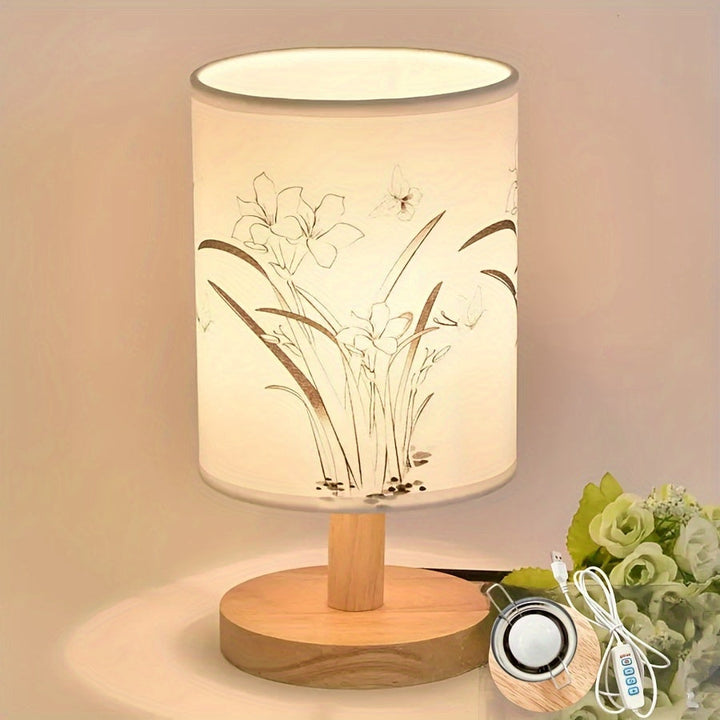 WoodGlow – Adjustable LED Table Lamp with USB Bowlift