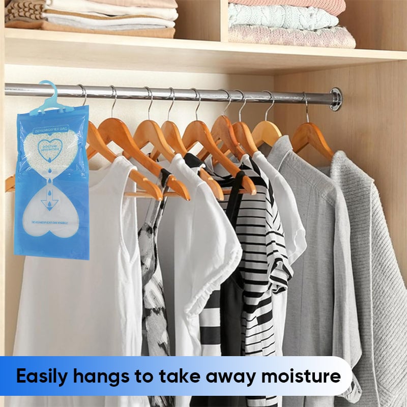 Hanging Interior Wardrobe Dehumidifier, Hanging Moisture Absorber Bags | Bowlift