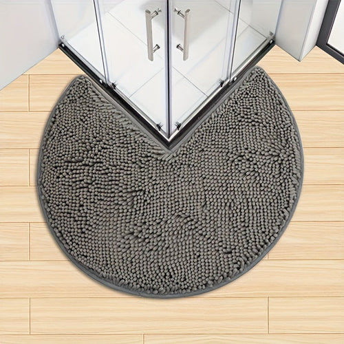 BowLift | Round Luxury Chen Bath Mat Ultra-Soft Chenille – Anti-Slip & Quick Drying