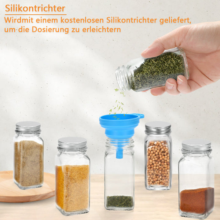 Flip Top Spice Bottle Spice Container 12 Pieces | Bowlift