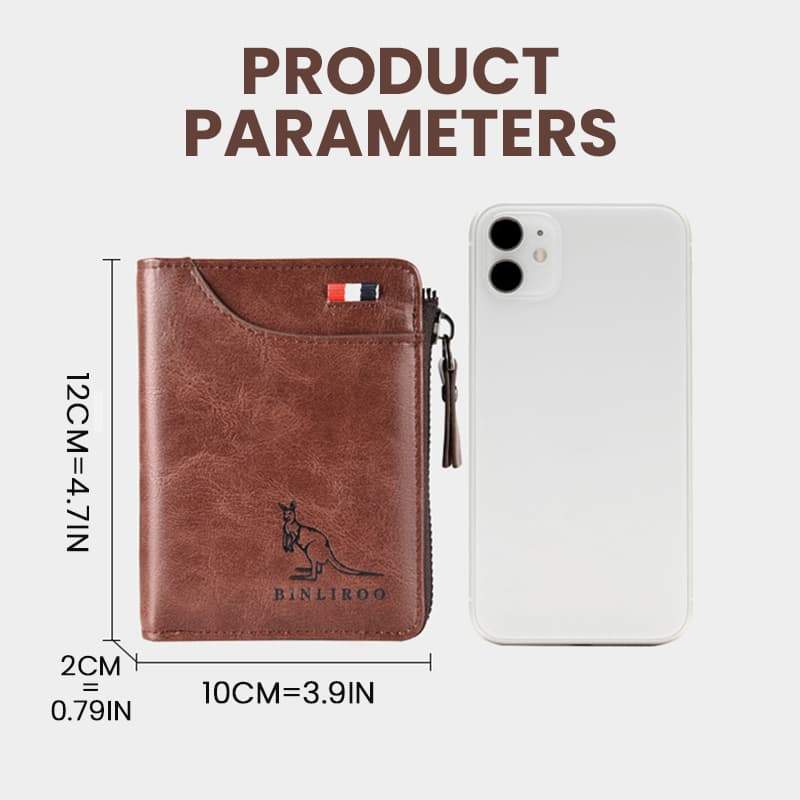 BowLift | Men's Essentials-Multi-functional RFID Blocking Waterproof Durable PU Leather Wallet