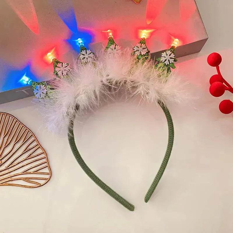 BowLift | Christmas With Light Headband Snowflake Women's