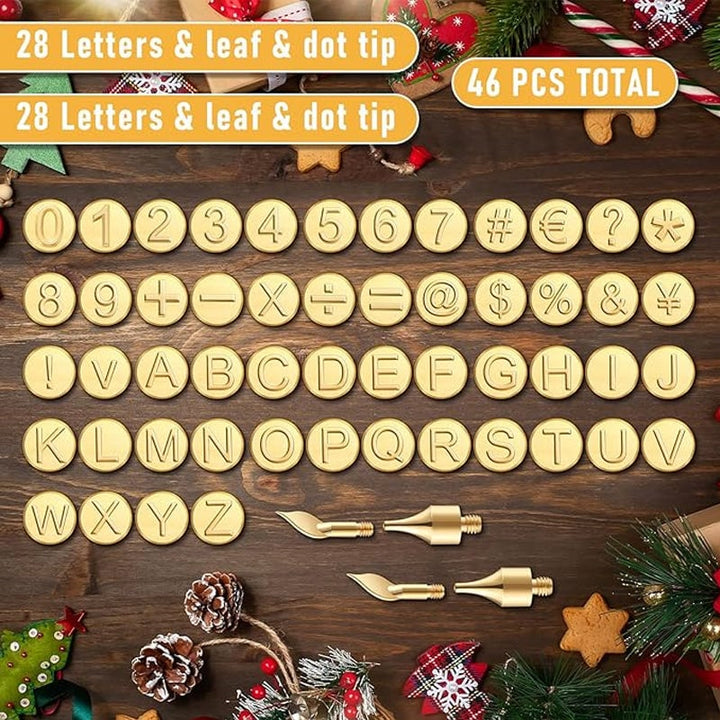 BowLift | 26 Letters Copper Mold —DIY Wood Burning/Carving Set