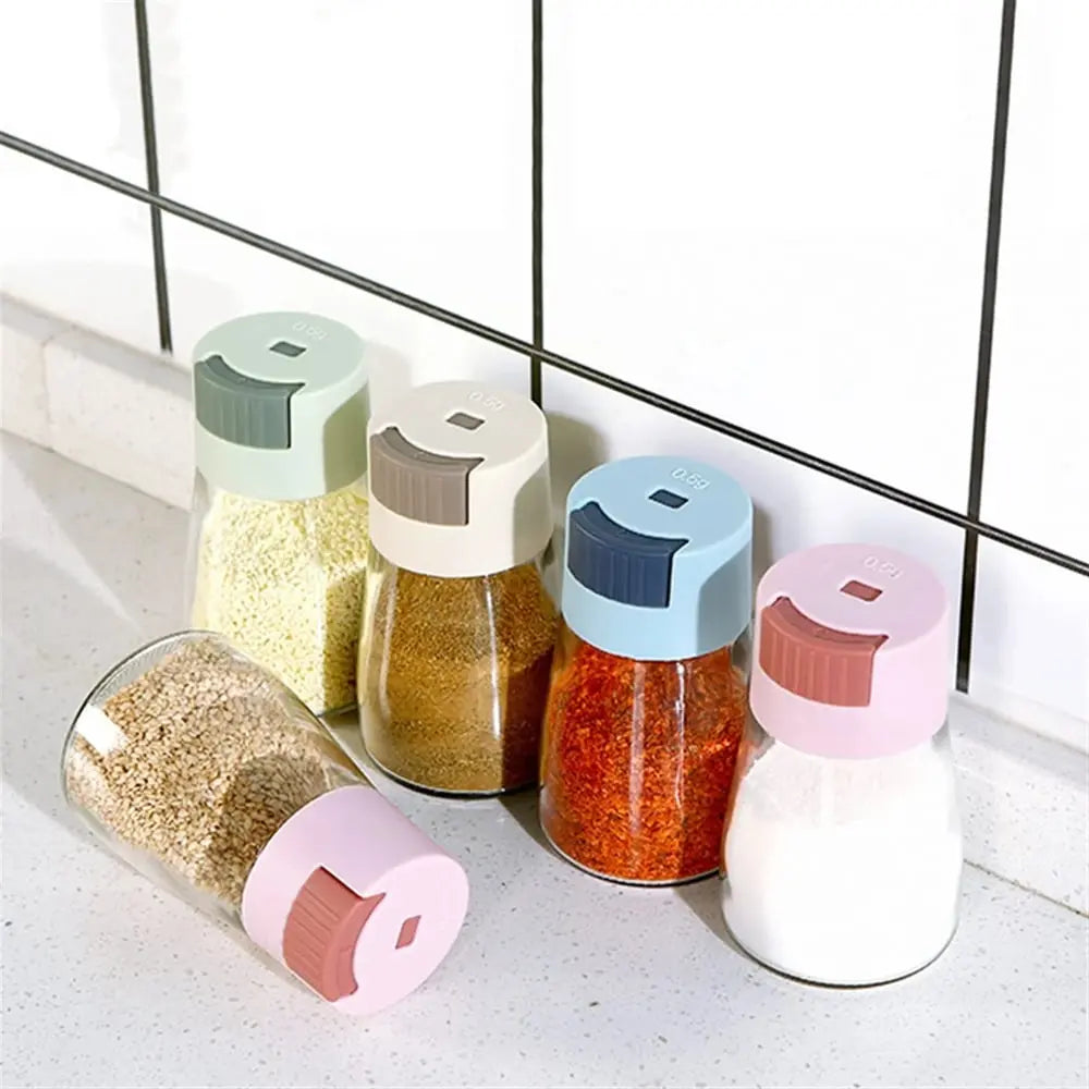 BowLift | 4-piece set of adjustable salt & spice shakers with pressure mechanism