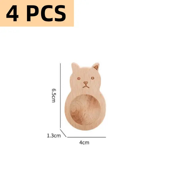 BowLift | 4-piece set wooden fragrance dispensers – cat & rabbit