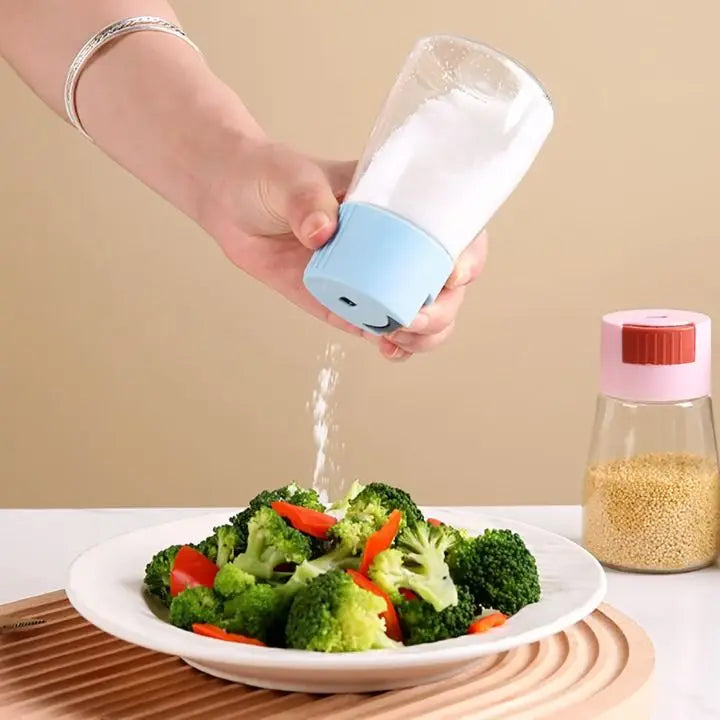 BowLift | 4-piece set of adjustable glass spice containers – for stylish seasoning