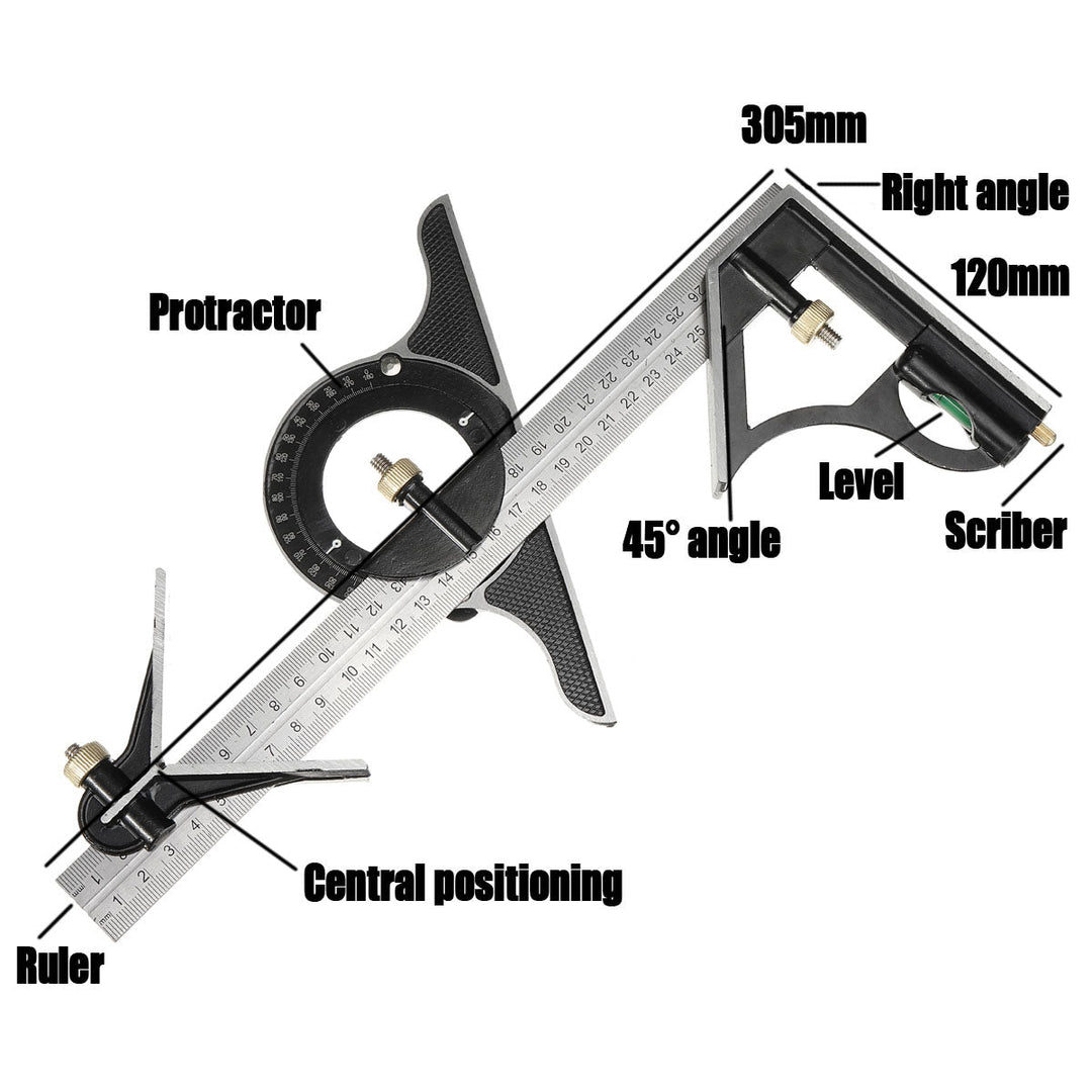 BowLift | Multifunctional Combination of Movable Angle Ruler Set