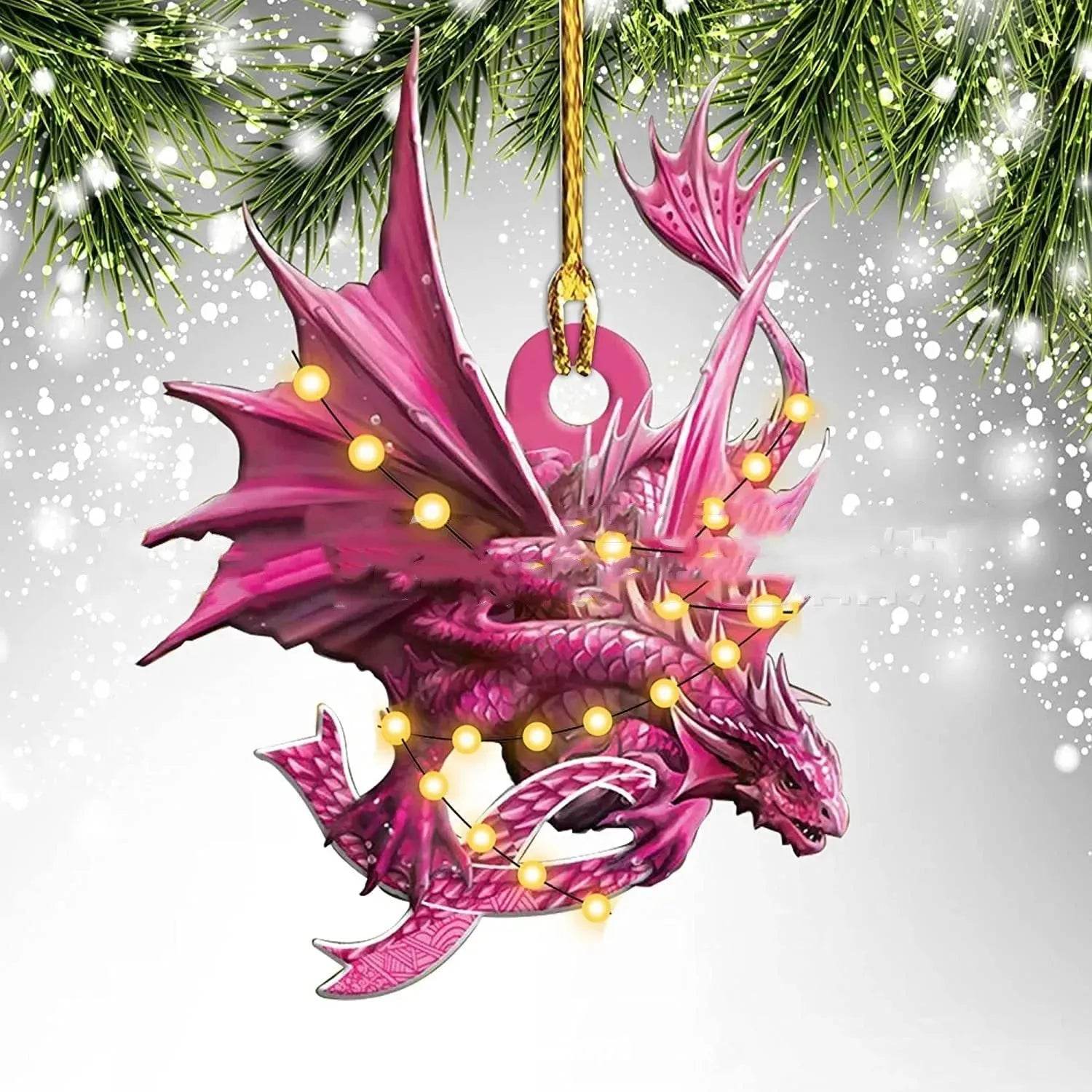 BowLift | Dinosaur Dragon Egg Christmas Decorations Pendant Acrylic