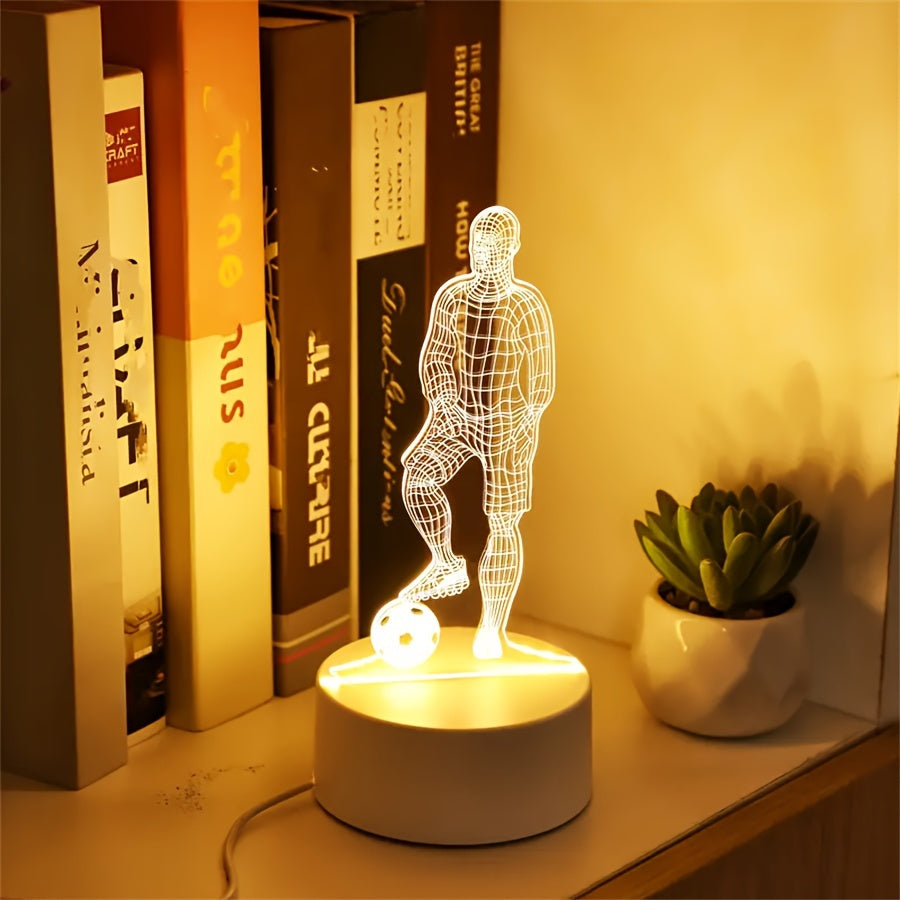 SportGlow - LED Table Lamp with 3D Football Design Bowlift
