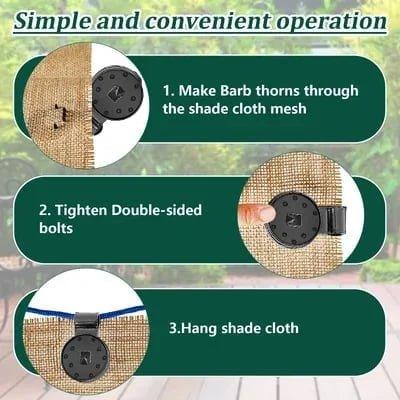 Fabric Clips Outdoor Attachment 50 Pieces | Bowlift
