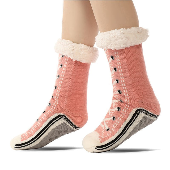 BowLift | Ultra-thick Cashmere Slippers Socks S