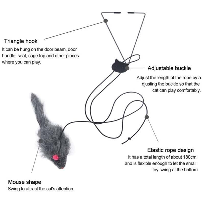BowLift | Hanging Door Bouncing Mouse Cat Toy