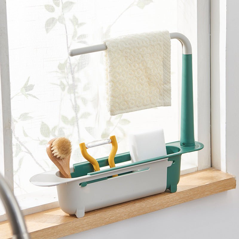 Sink organizer with towel holder | Bowlift