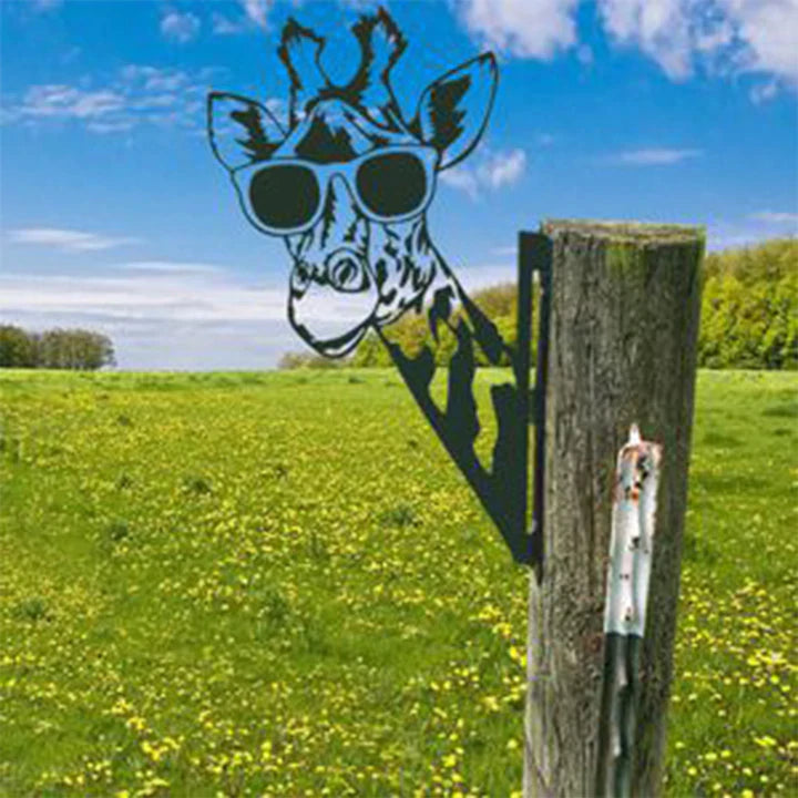 BowLift | Outdoor Garden Farm Peeping Goat Metal Artwork Indoor Decoration