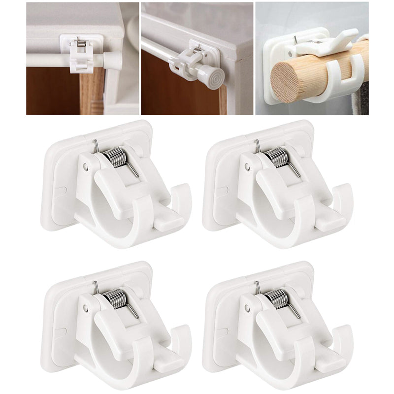 Nail-free Adjustable Rod Bracket Holders (2pcs) | Bowlift