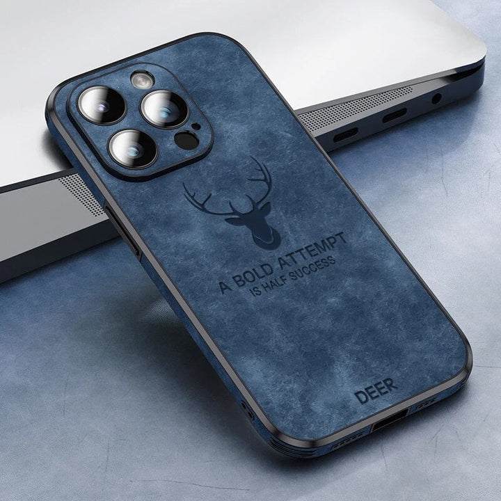BowLift | Deer - Luxury Leather iPhone Case with Stylish Design and Shockproof Protection
