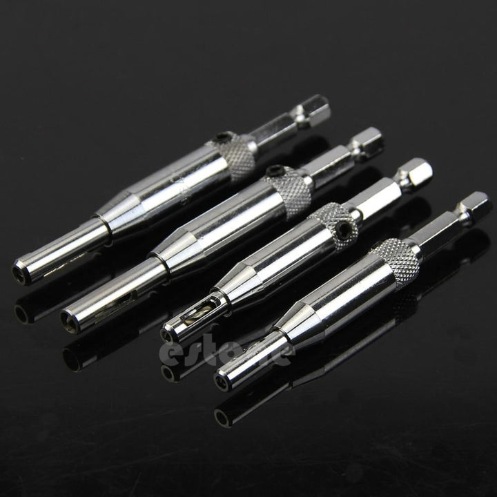 BowLift | No.1 Self-Centering Drill Bits 4x precise Centered Hinge Drill Set