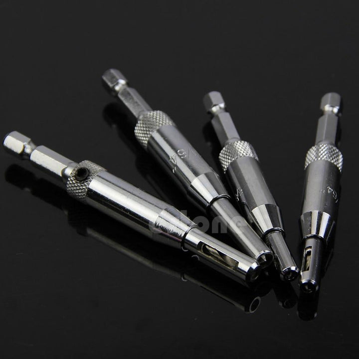 BowLift | No.1 Self-Centering Drill Bits 4x precise Centered Hinge Drill Set
