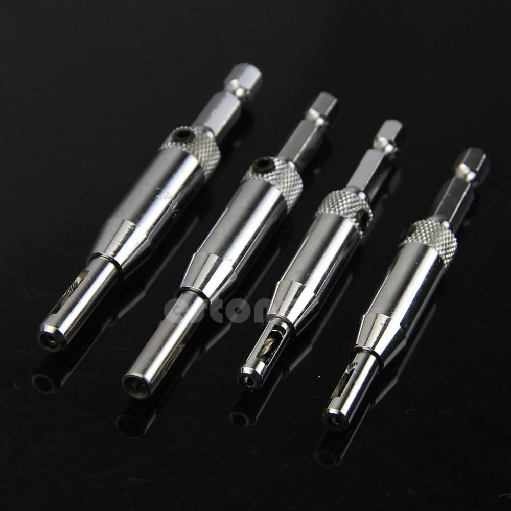 BowLift | No.1 Self-Centering Drill Bits 4x precise Centered Hinge Drill Set