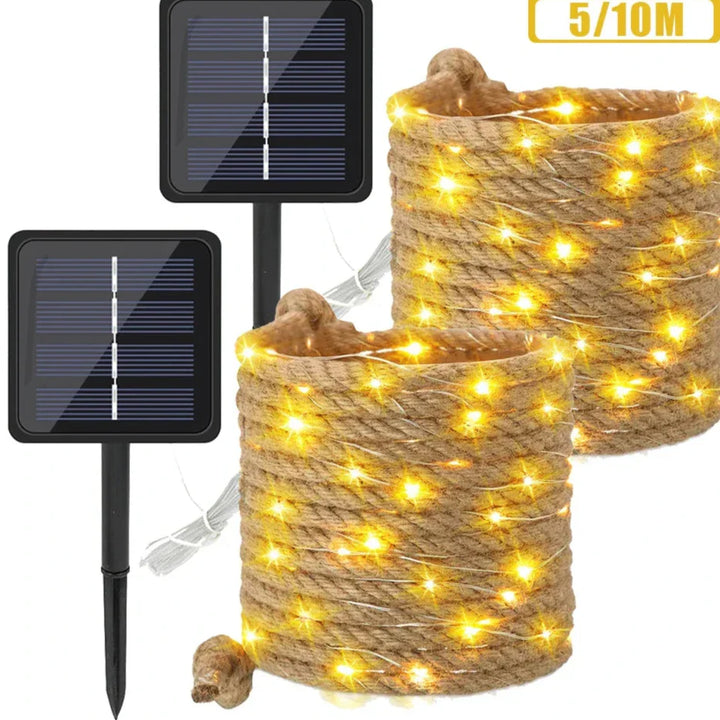 Solar-powered string lights for outdoors – Charming LED decorative lighting | Bowlift