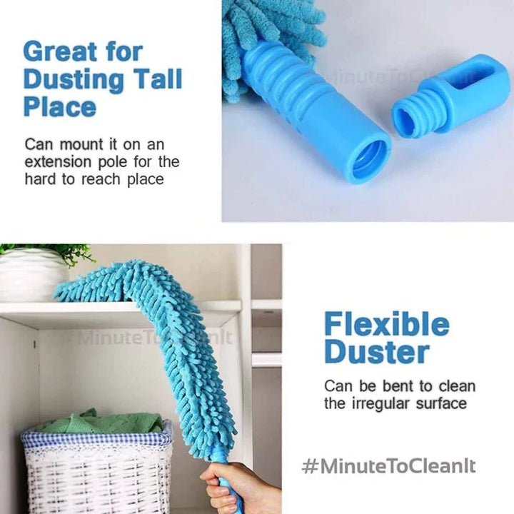 Flexible Microfiber Duster with Long Handle Bowlift