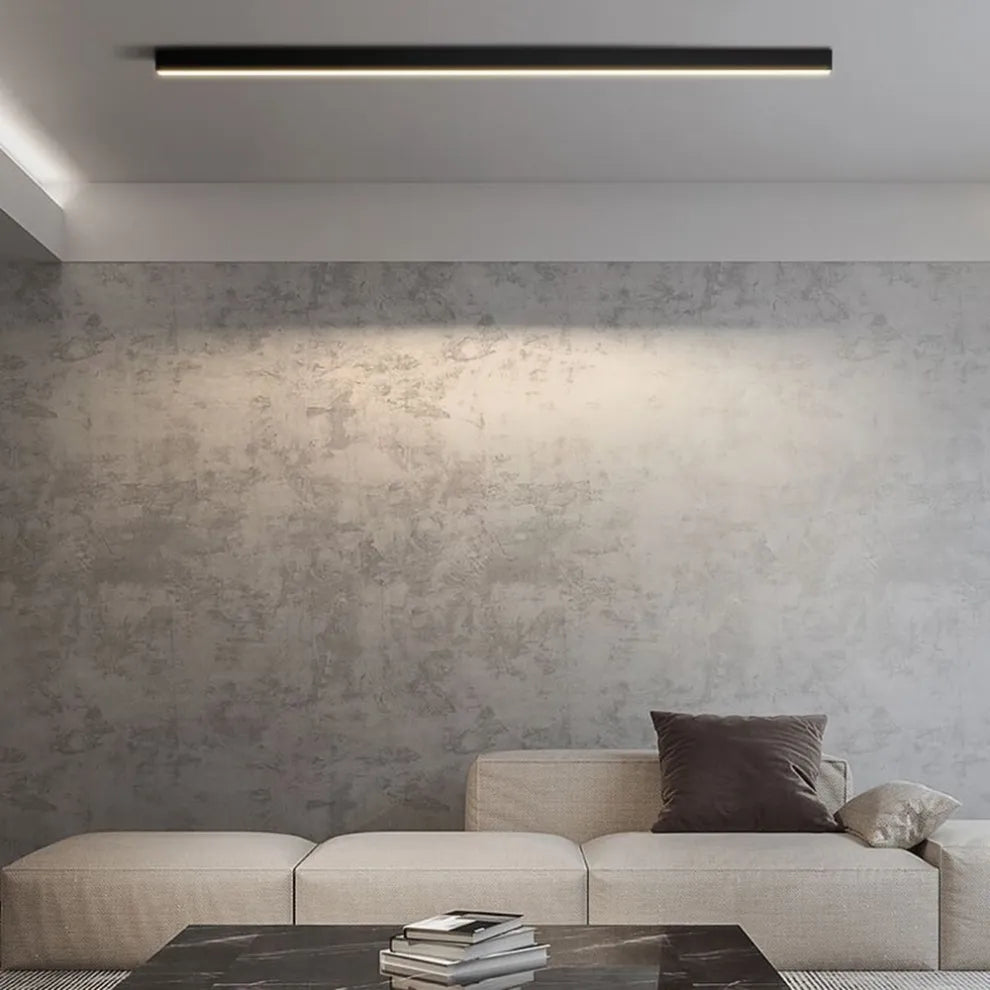 BowLift | Black Metal Ceiling Lamp LED Linear Minimalistic Modern Design