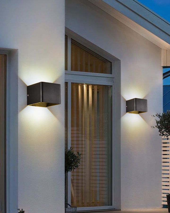 BowLift | LED Outdoor Up Down Wall Light | Waterproof Metal Fixture for Patio. Garden & Entryway Illumination