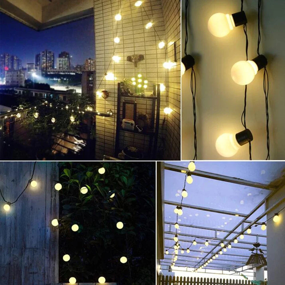 BowLift | LED Solar String Lights for Outdoor – Eco-Friendly Garden and Terrace Lighting