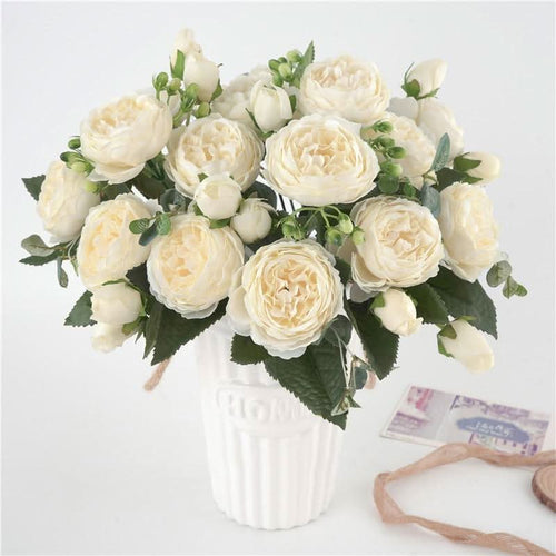 BowLift | Artificial Peony Bouquet with Blossoms and Buds