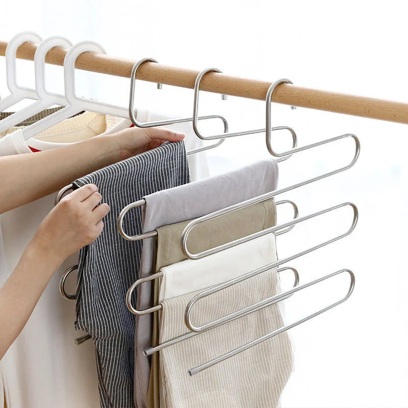 BowLift | 5-Layer Stainless Steel S-Shape Clothes Hanger