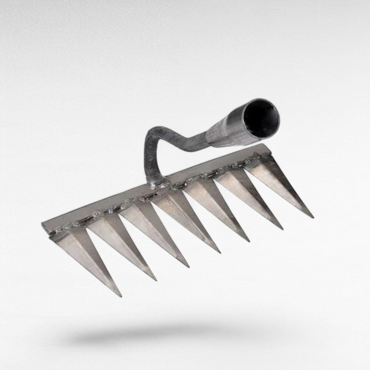 BowLift | Steel Garden Rake with Durable Steel Tines for Lawn Care and Yard Maintenance