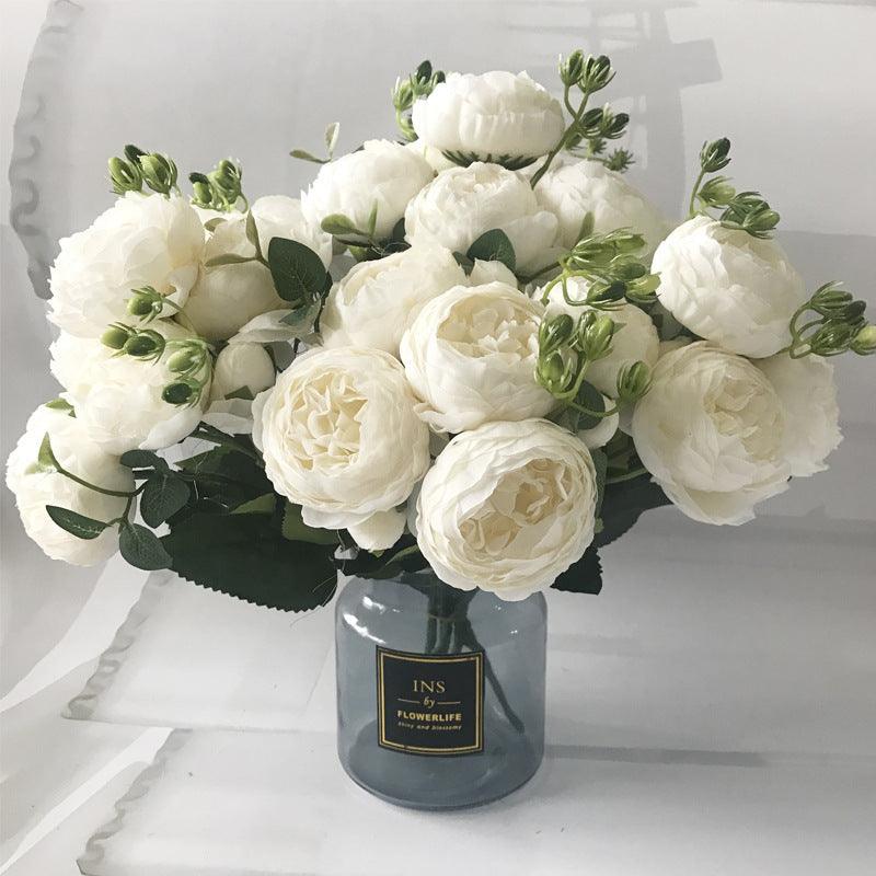 BowLift | Blossom Collection: Exquisite 5-Head Silk Flower Bouquet
